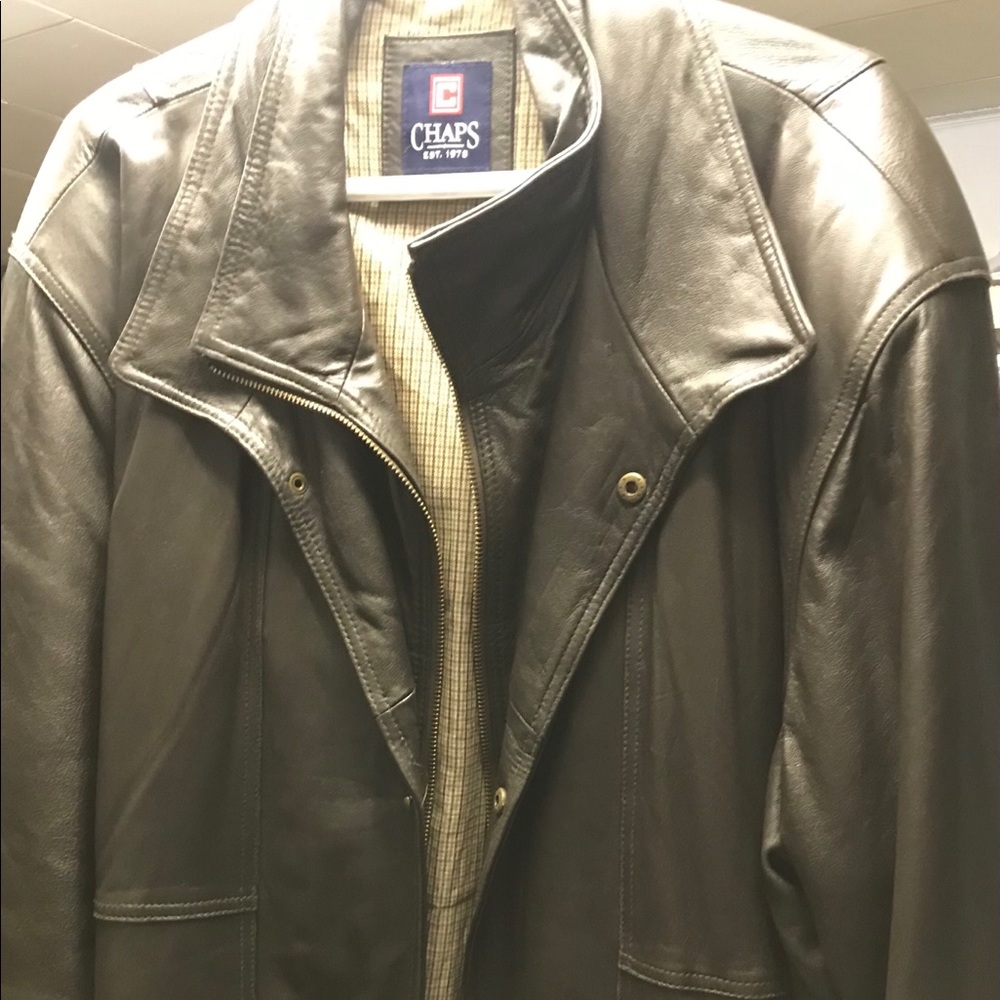 Chaps Men’s leather jacket XL